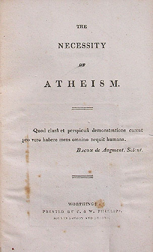 The Necessity of Atheism - Wikipedia The Necessity of Atheism - Wikipedia