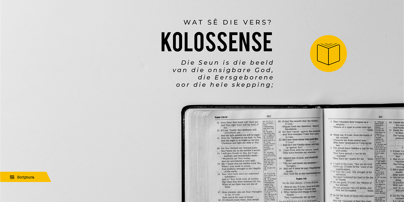 Wat sê die vers: Kolossense 1:15