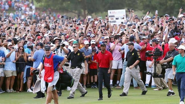 Tiger Woods wins PGA Tour Championship, crowd, video, photos