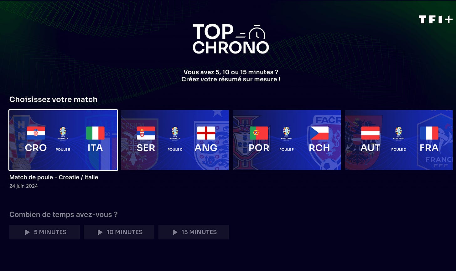 TF1+ Top Chrono TF1+ Top Chrono