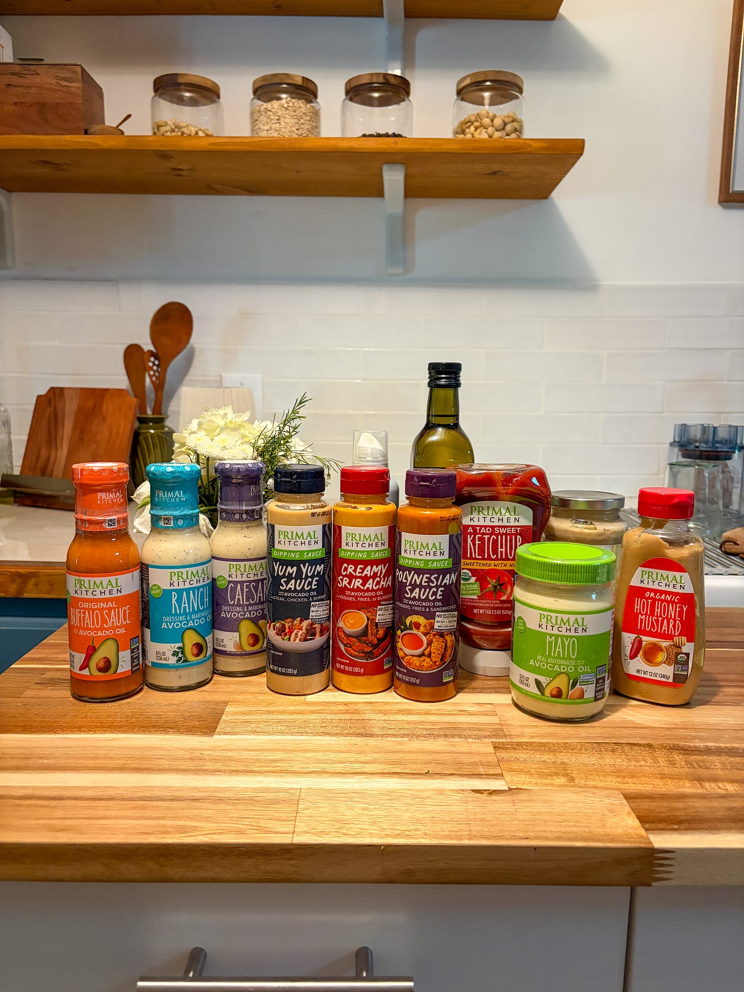 a variety of seed oil free sauces