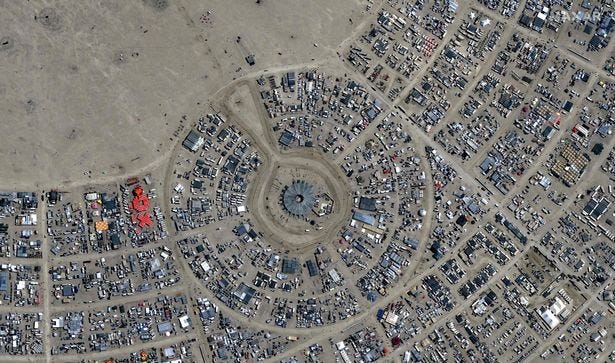 "Burning Man" Festival in Black Rock City, Nevada, on August 29, 2022. "Burning Man" Festival in Black Rock City, Nevada, on August 29, 2022.