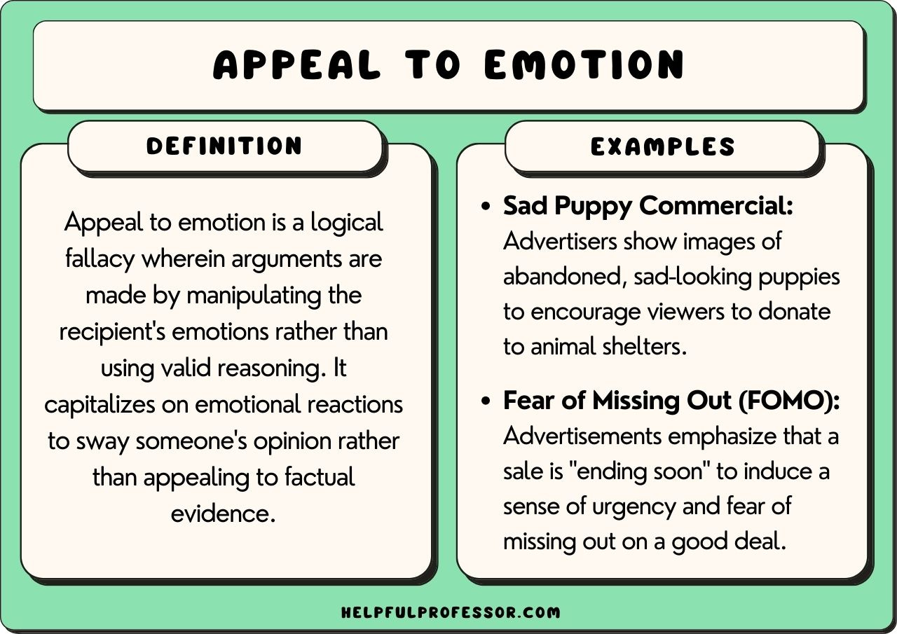 15 Appeal To Emotion Examples (2024)