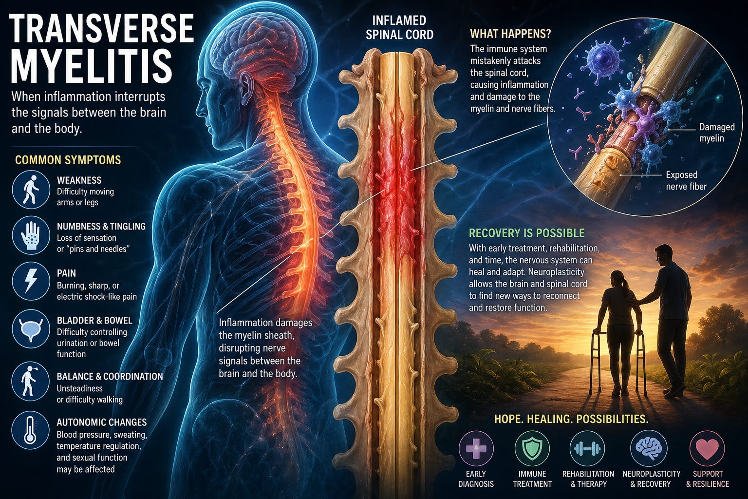 Understanding Transverse Myelitis: When the Spinal Cord Catches Fire