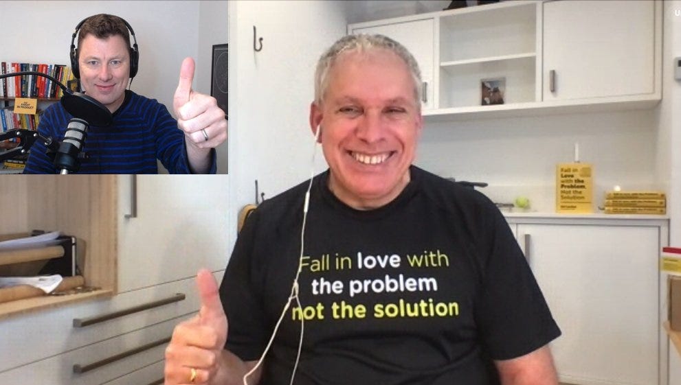 Uri Levine and me before the recording Uri Levine and me before the recording