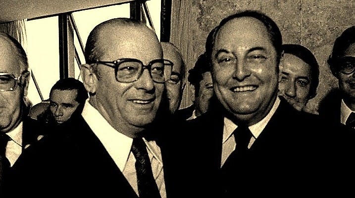 O general Figueiredo e seu vice