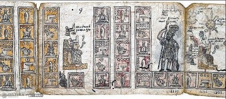Un codex aztèque du XV° siècle récemment acquis par l'État du Mexique Un codex aztèque du XV° siècle récemment acquis par l'État du Mexique