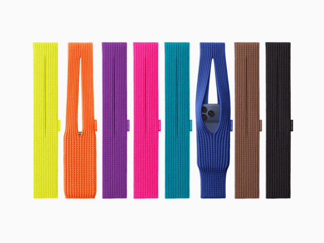iPhone Pocket, born out of a collaboration between ISSEY MIYAKE and Apple, will be available at select Apple Store locations beginning Friday, November 14th. iPhone Pocket, born out of a collaboration between ISSEY MIYAKE and Apple, will be available at select Apple Store locations beginning Friday, November 14th.