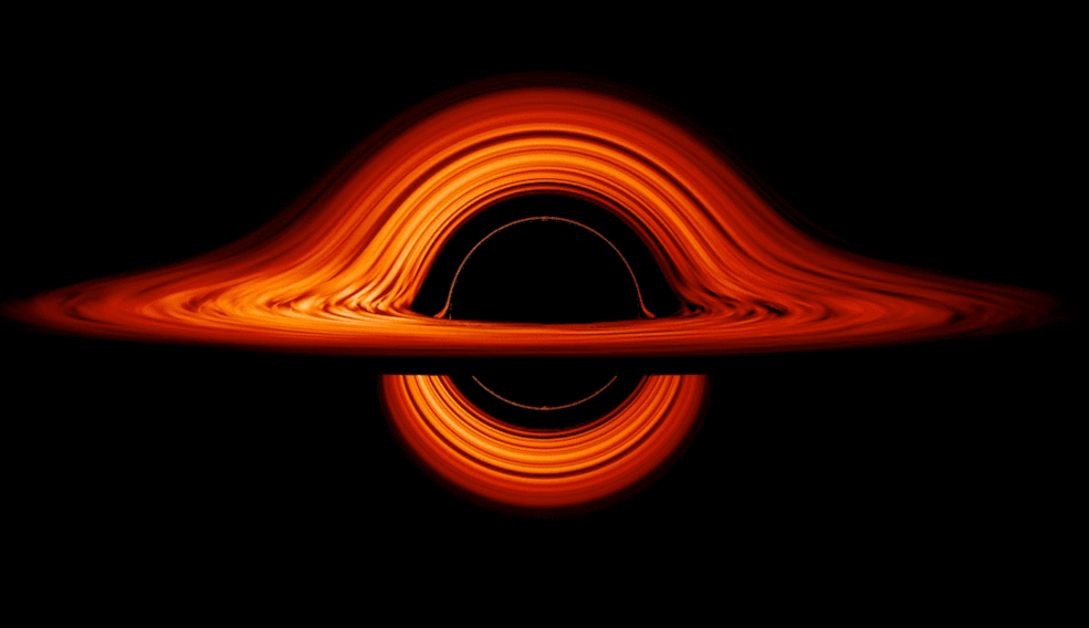 animated visualization of a black hole animated visualization of a black hole