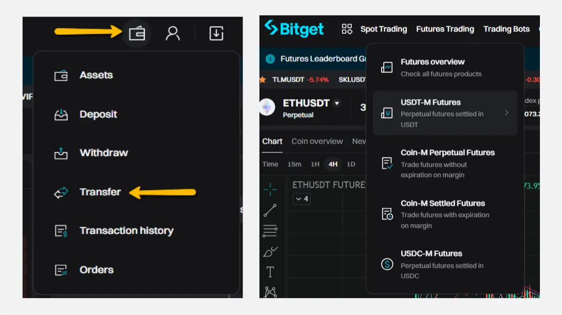 Transfer Funds to your Leverage account
