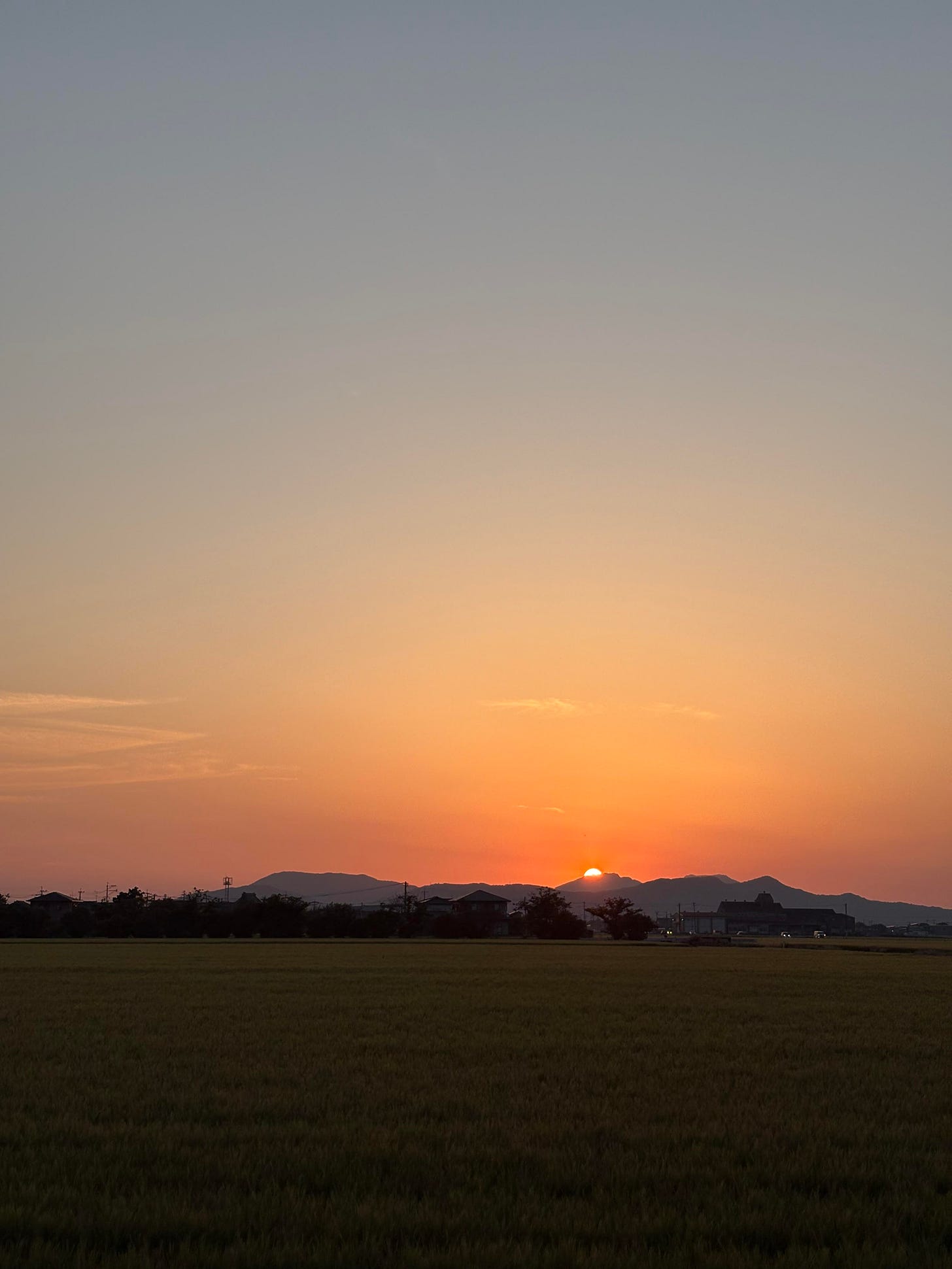 佐賀の夕日の写真