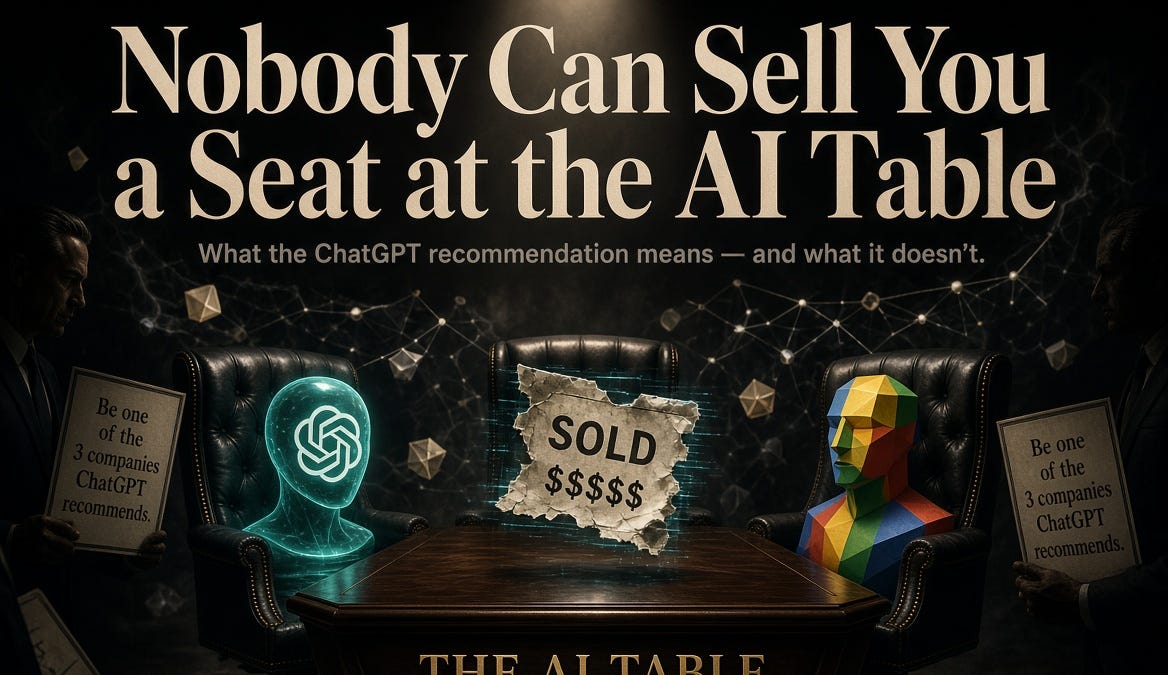 Nobody Can Sell You a Seat at the AI Table