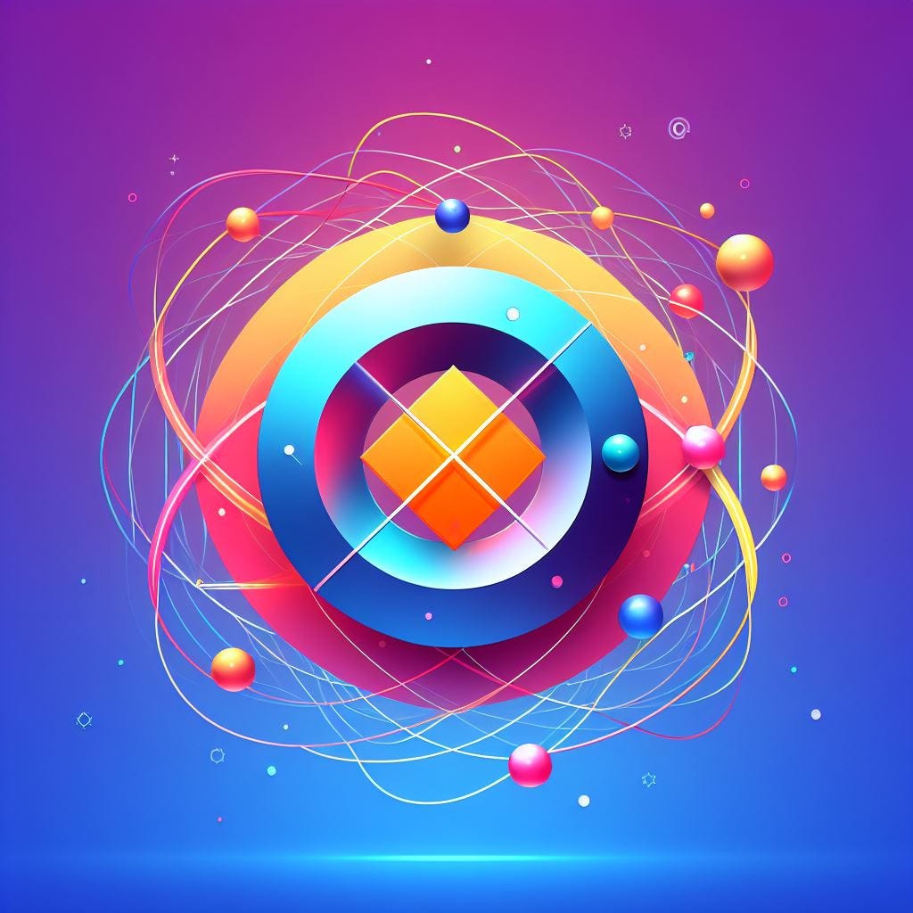 Quantum computing concept, created by AI.
