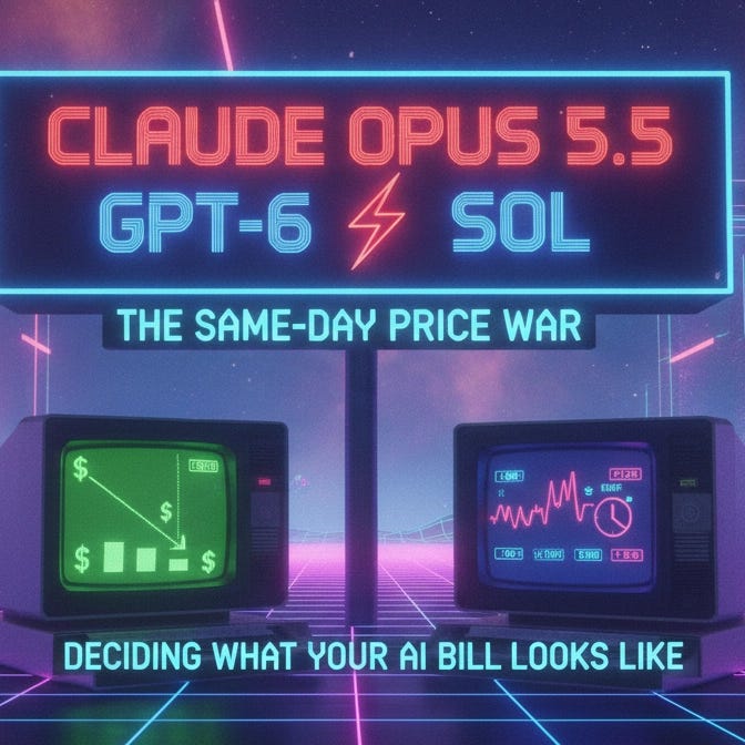 Claude Opus 5.5 vs GPT-6 Sol: The Same-Day Price War Deciding What Your AI Bill Looks Like - DEV Community Claude Opus 5.5 vs GPT-6 Sol: The Same-Day Price War Deciding What Your AI Bill Looks Like - DEV Community