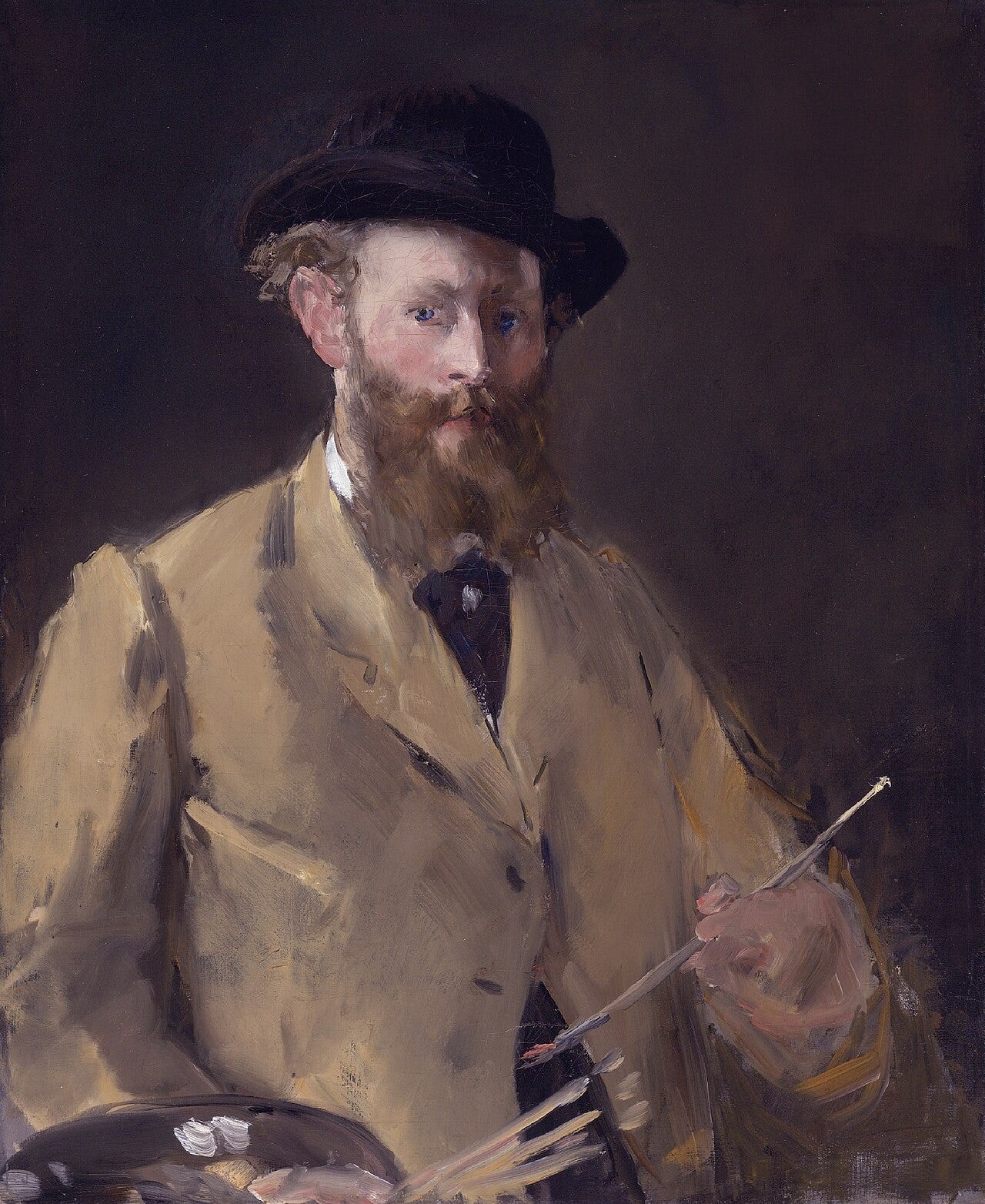 Edouard Manet self portrait with palette