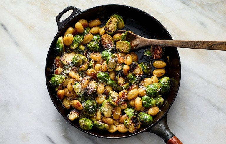 Crisp Gnocchi With Brussels Sprouts and Brown Butter Crisp Gnocchi With Brussels Sprouts and Brown Butter