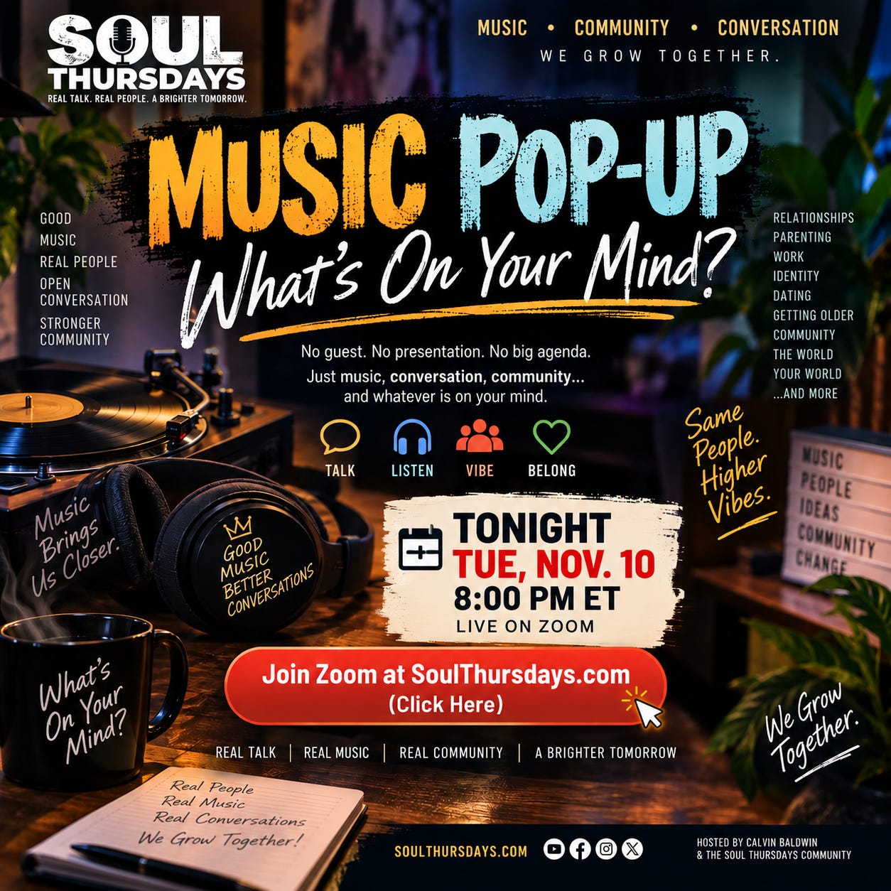 LIVE-NOW: MUSIC POP-UP - WHAT’S ON YOUR MIND?