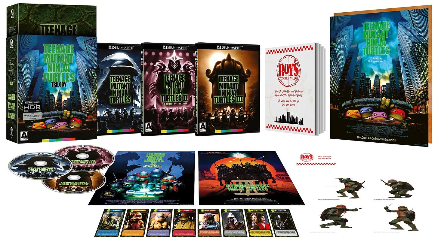 Teenage Mutant Ninja Turtles Trilogy Limited Edition 4K UHD Bluray Teenage Mutant Ninja Turtles Trilogy Limited Edition 4K UHD Bluray