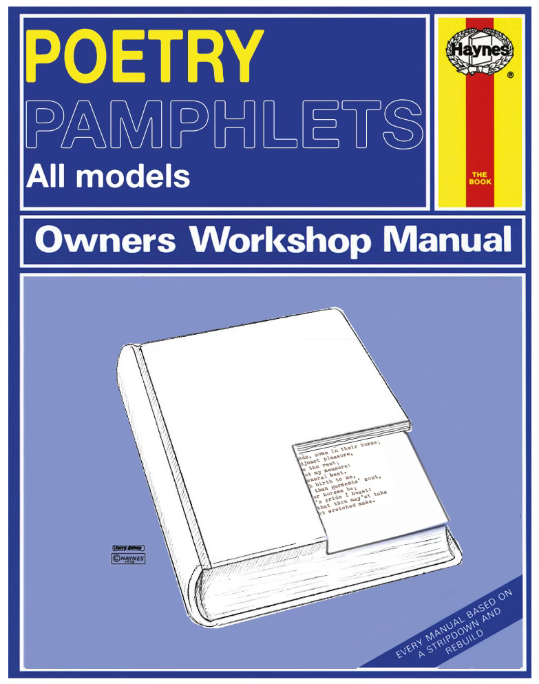 A Haynes manual for poetry pamphlets