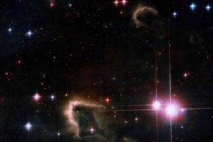Shot of a galaxy with lots of celestial bodies