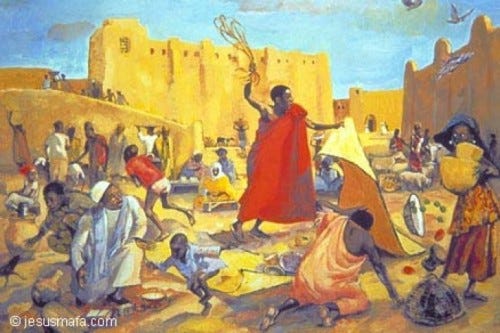 Global Christian Worship - Holy Week Art from Cameroon (Jesus Mafa)