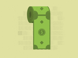 toilet paper money GIF by Petter Pentilä toilet paper money GIF by Petter Pentilä