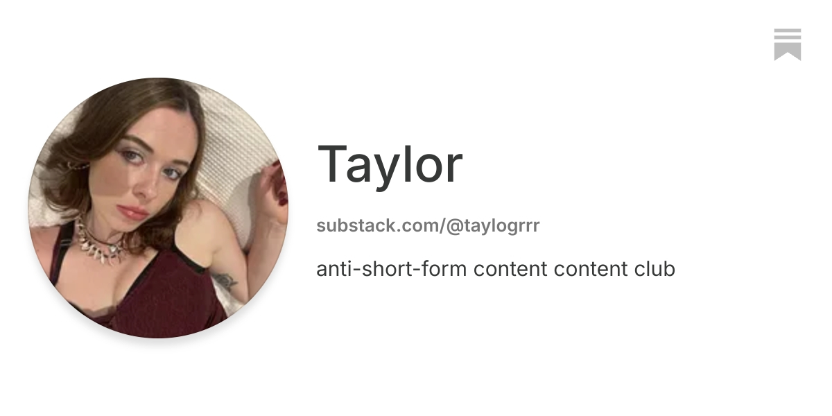 Taylor | Substack