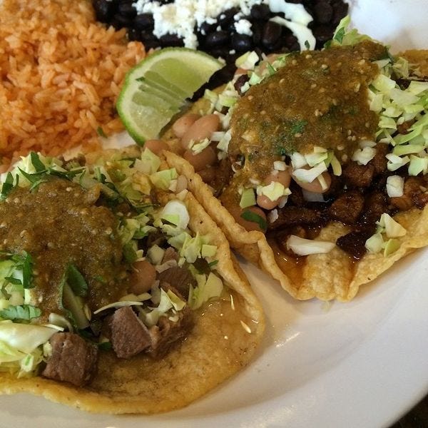 File:Taco plate with lengua (left) and pastor. -Mexican -tacos -oalland -lengua -pastor (15848356933).jpg File:Taco plate with lengua (left) and pastor. -Mexican -tacos -oalland -lengua -pastor (15848356933).jpg