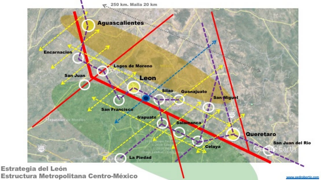 metropolis de leon, queretaro y aguascalientes