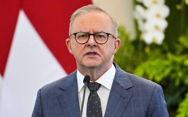 Australia PM Accuses Israel of Breaking International Law in Gaza