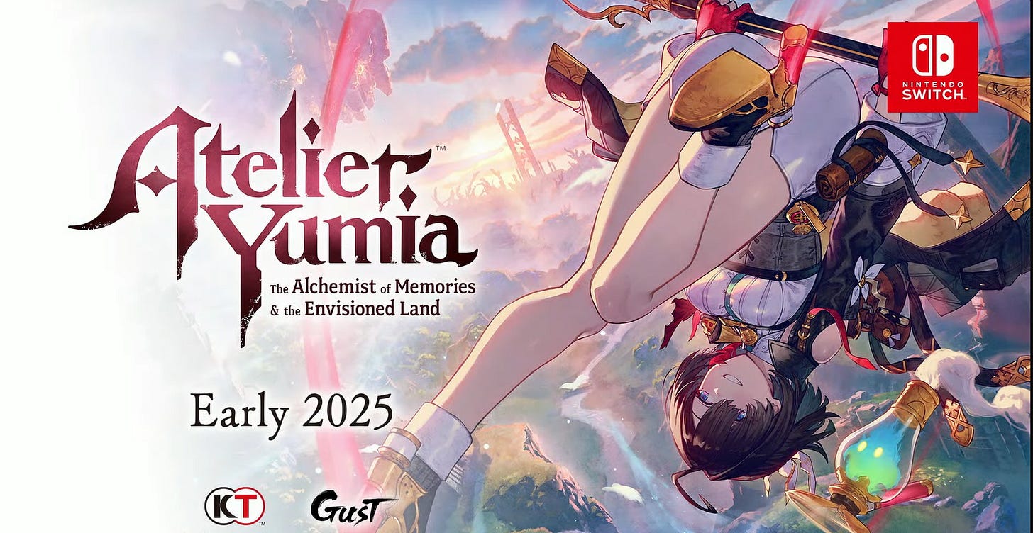 Atelier Yumia announced for Switch