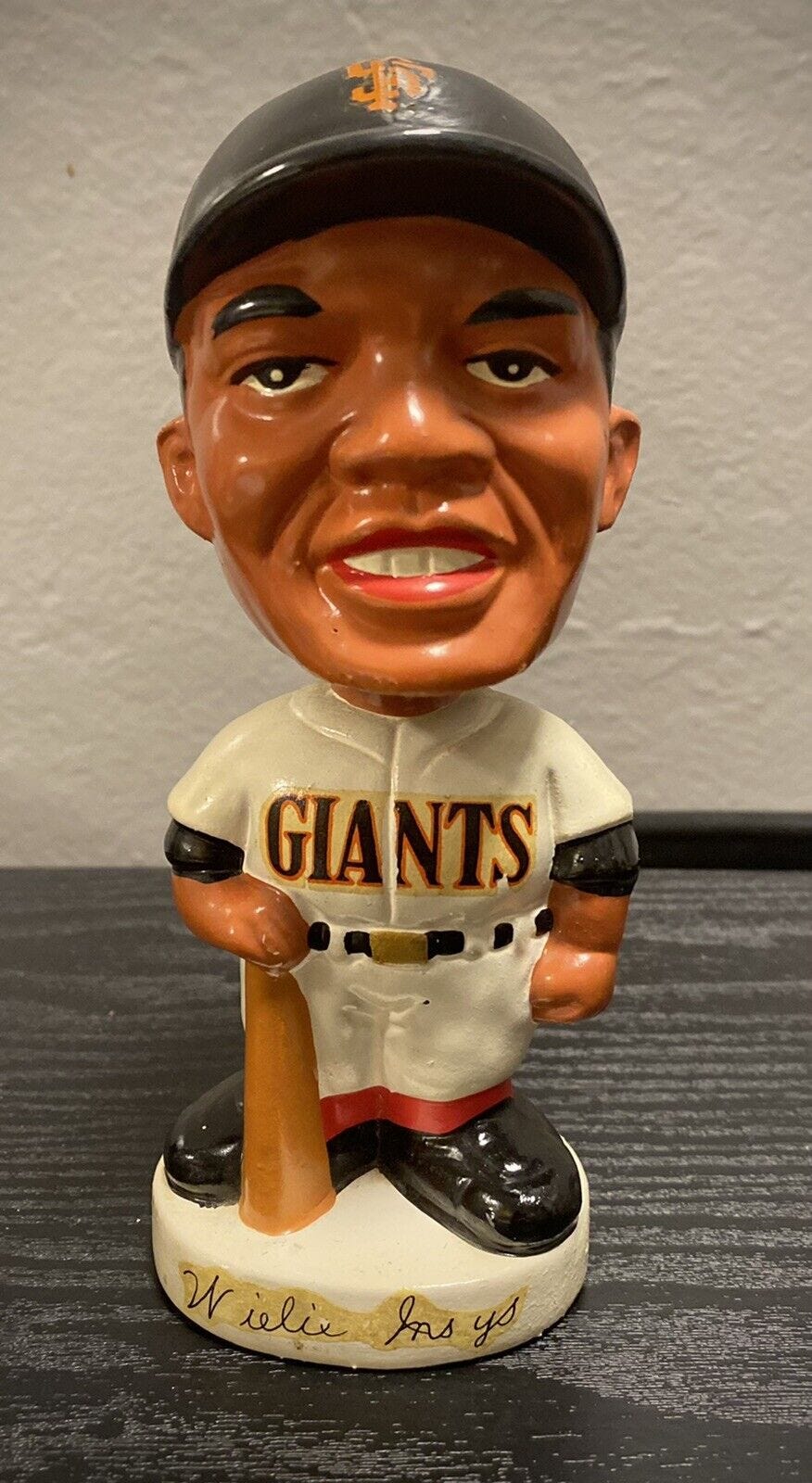 RARE Vintage 1967 Willie Mays BOBBLEHEAD NODDER SF GIANTS NICE! JAPAN.