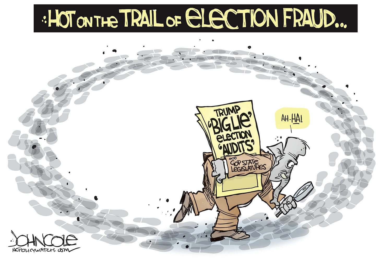 The GOP, hot on the trail of election 'fraud' | Editorial Cartoon •  Pennsylvania Capital-Star