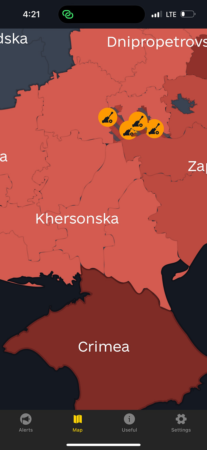 Russian incoming missile attacks in our region, Christmas Eve.