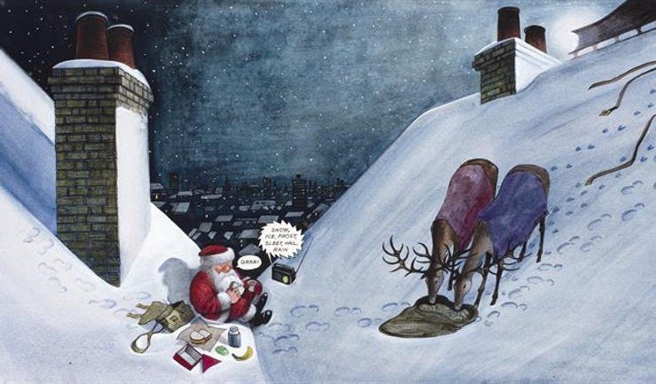 From 'Father Christmas' by Raymond Briggs, 1973