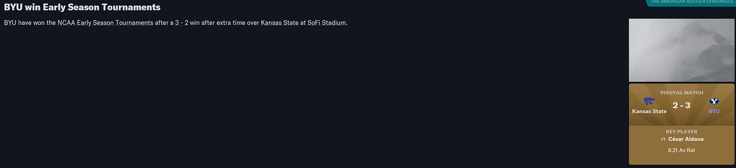Football Manager 2023 Early Season Tournament