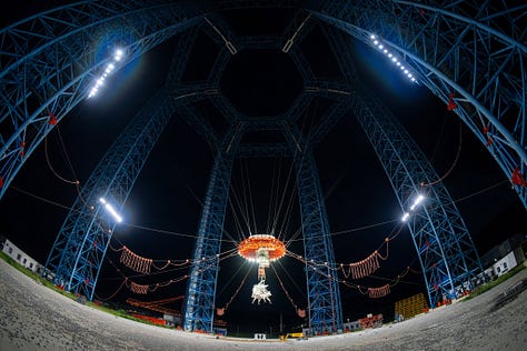 Lanyue during its test in the gravity simulator.