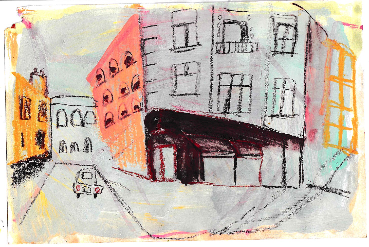 paris street sketch by Beth Spencer paris street sketch by Beth Spencer