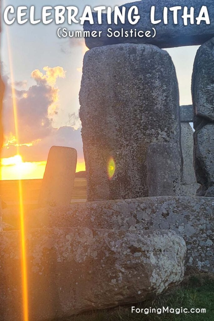 Litha, also known as Summer Solstice or Midsummer, is the longest day of the year, first day of summer and is a time of joyful celebration.