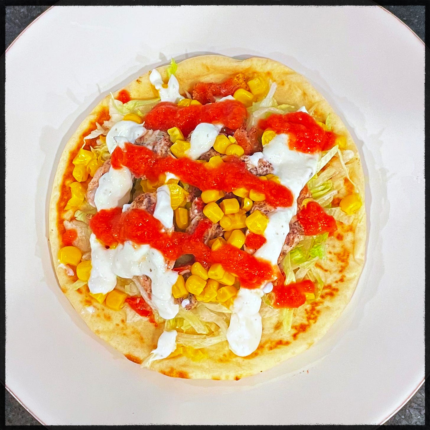 Kebab on a plate