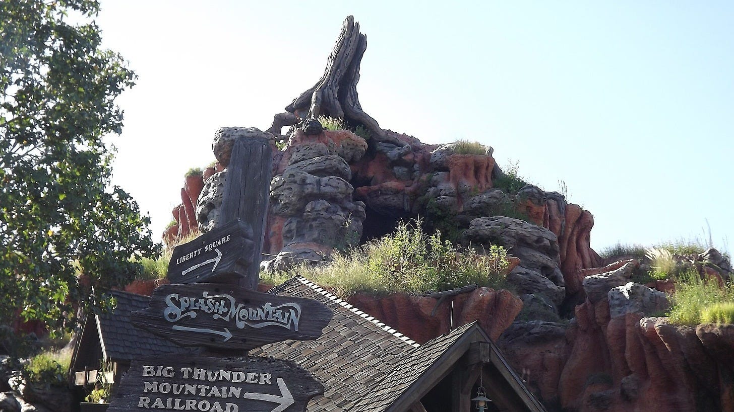 Splash Mountain at Magic Kingdom in October 2011. Image: Mttbme via Wikimedia Commons Splash Mountain at Magic Kingdom in October 2011. Image: Mttbme via Wikimedia Commons