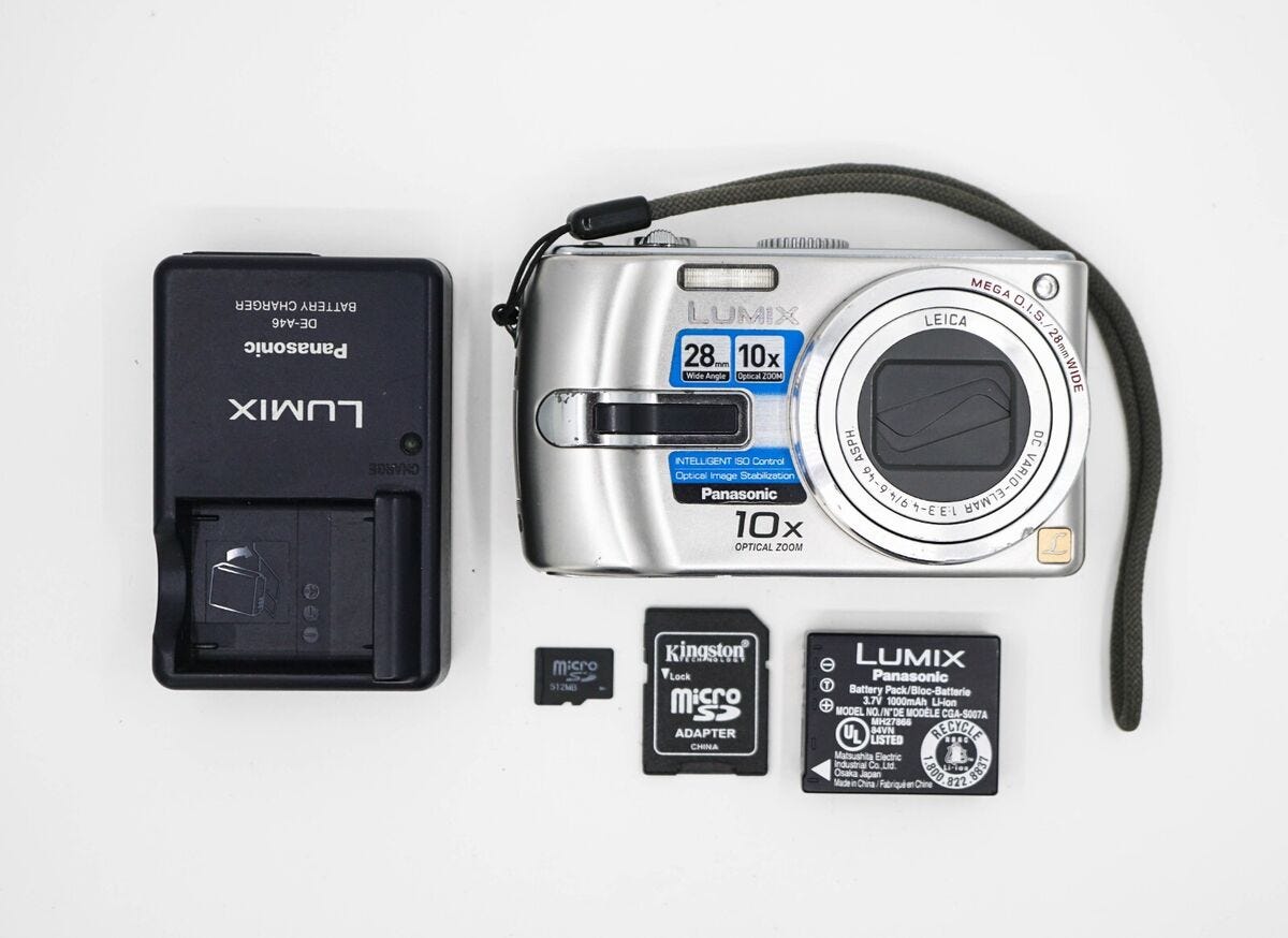 Panasonic LUMIX DMC-TZ3 Digital Compact Camera - Rare - Vintage