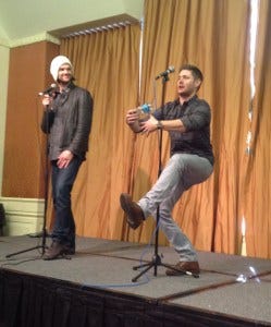 Jared's face.... lol