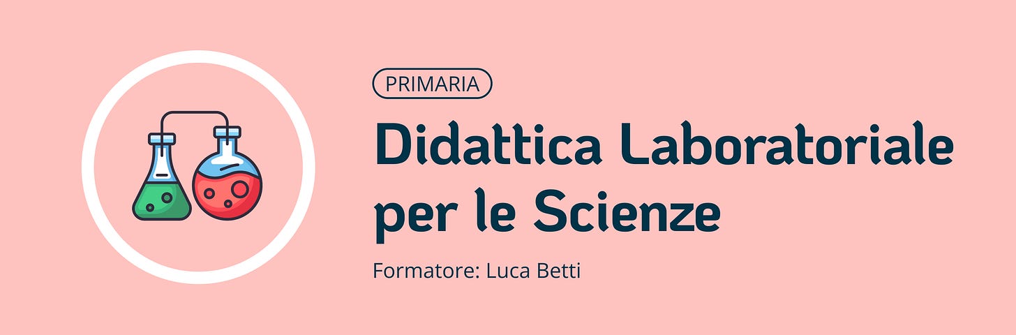 Corso didattica laboratoriale per le scienze