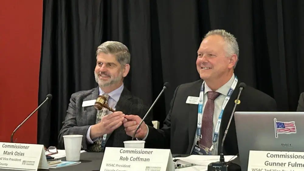 Clallam County Commissioner Ozias takes the helm of WSAC | Radio Pacific Inc