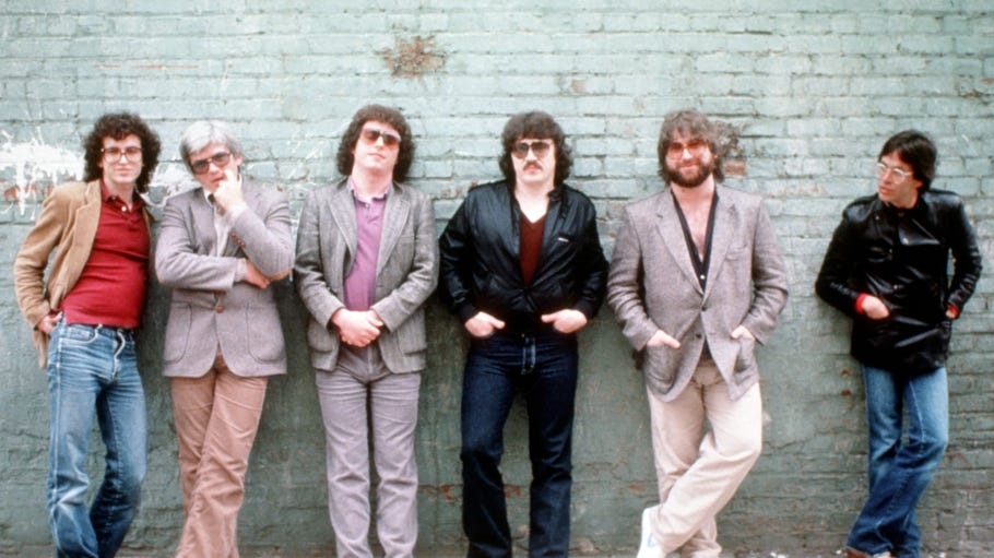 LOS ANGELES - MAY 1982: Rock group Toto (L-R Steve Porcaro, David Hungate, Steve Lukather, Bobby Kimball, David Paich and Jeff Porcaro) pose for a portrait in May 1982 in los Angeles, California (Photo by Michael Ochs Archives/Getty Images) LOS ANGELES - MAY 1982: Rock group Toto (L-R Steve Porcaro, David Hungate, Steve Lukather, Bobby Kimball, David Paich and Jeff Porcaro) pose for a portrait in May 1982 in los Angeles, California (Photo by Michael Ochs Archives/Getty Images)