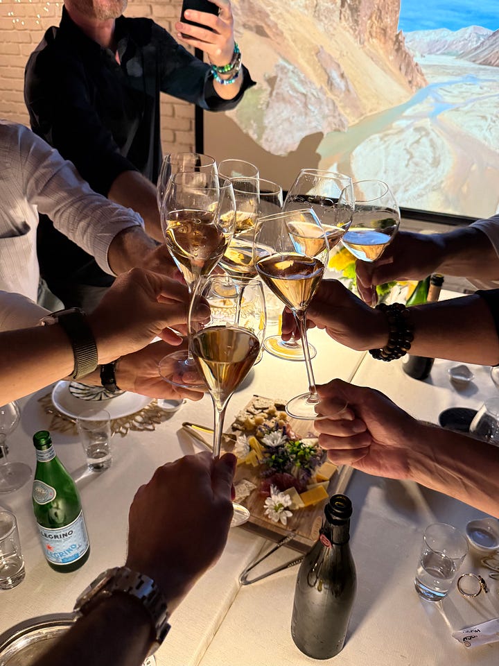 Champagne tasting
