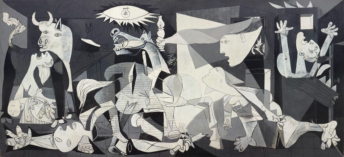 Picasso's Guernica painting Picasso's Guernica painting