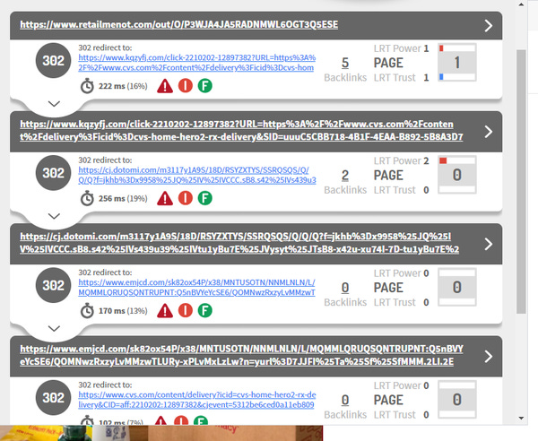 You still don't have Link Redirect Trace browser extension?