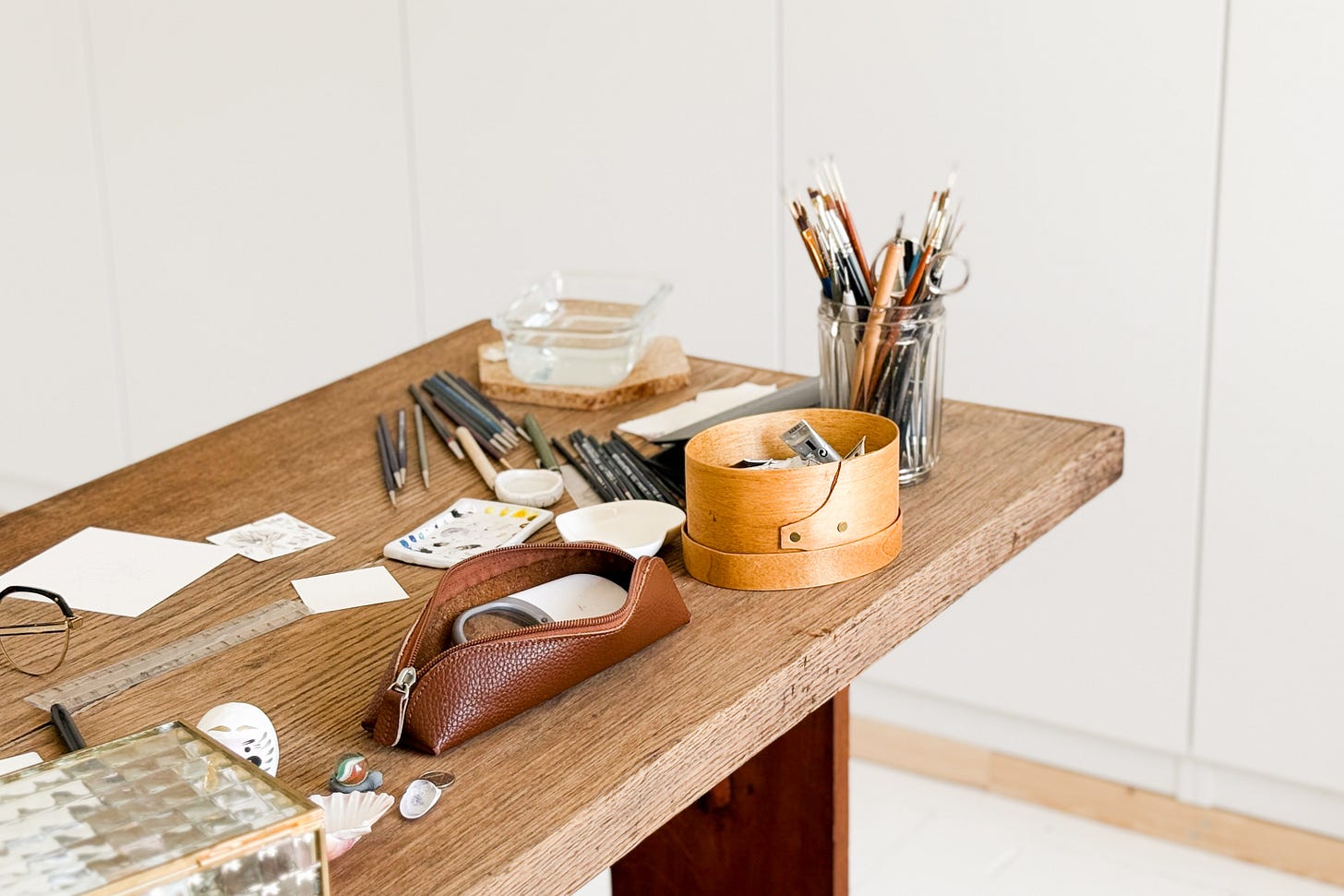 Table bistrot atelier artiste botanique bretagne